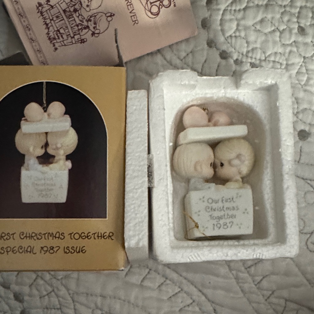 1987 Christmas Ornament with Couple